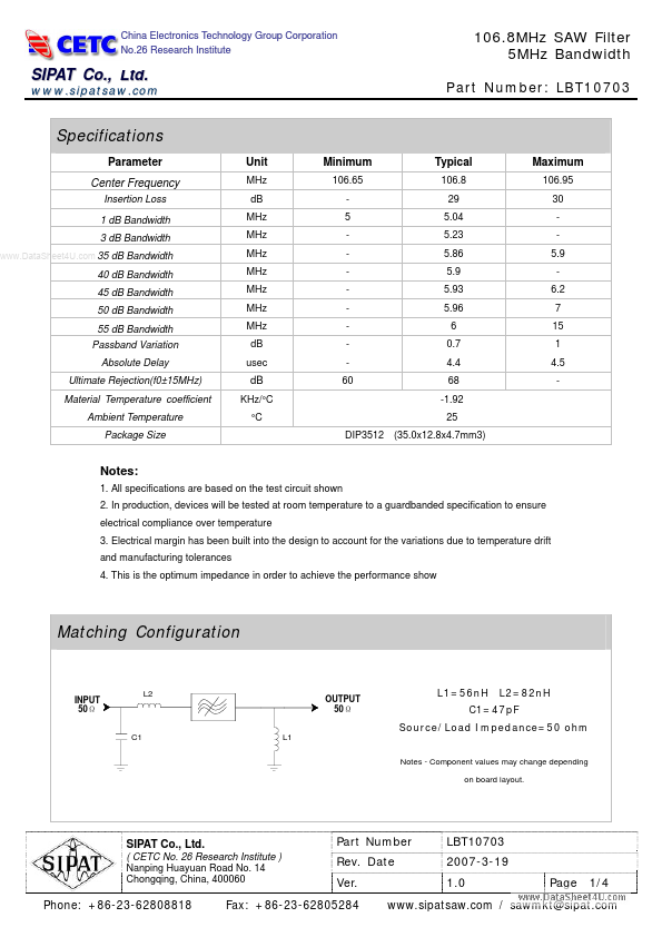 LBT10703