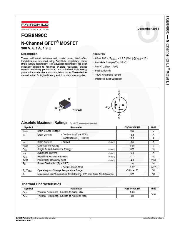 FQB8N90C