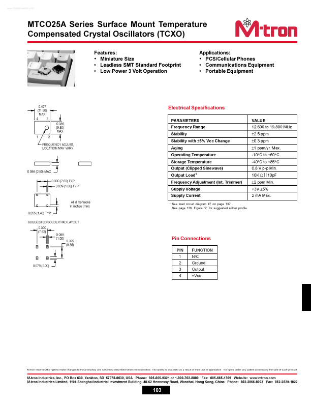 MTCO25A