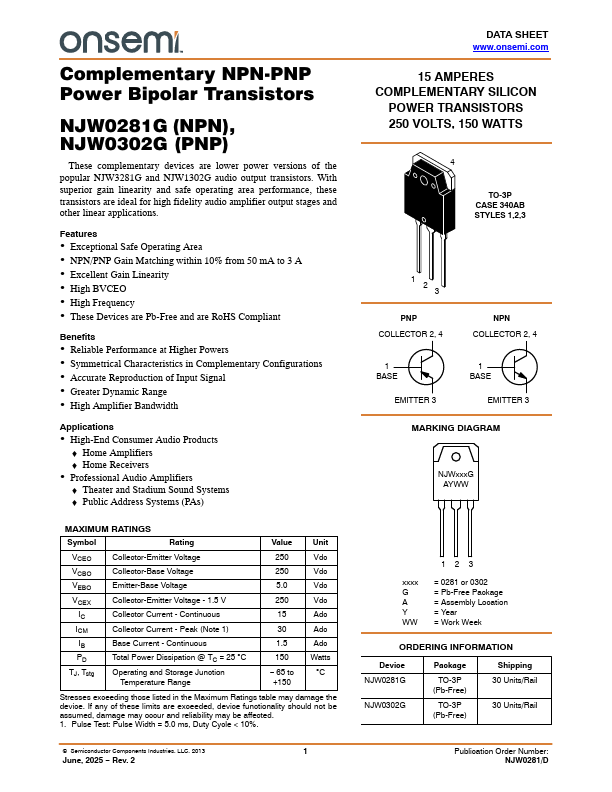 NJW0302G Datasheet Preview