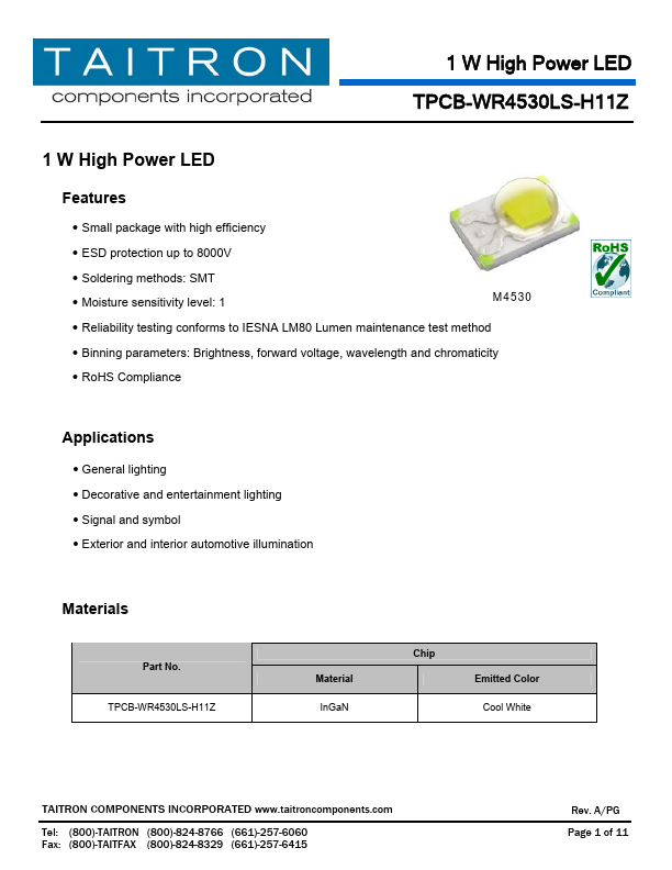 TPCB-WR4530LS-H11Z