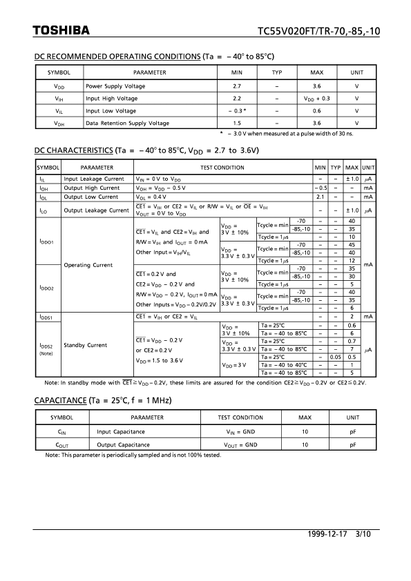 TC55V020FT