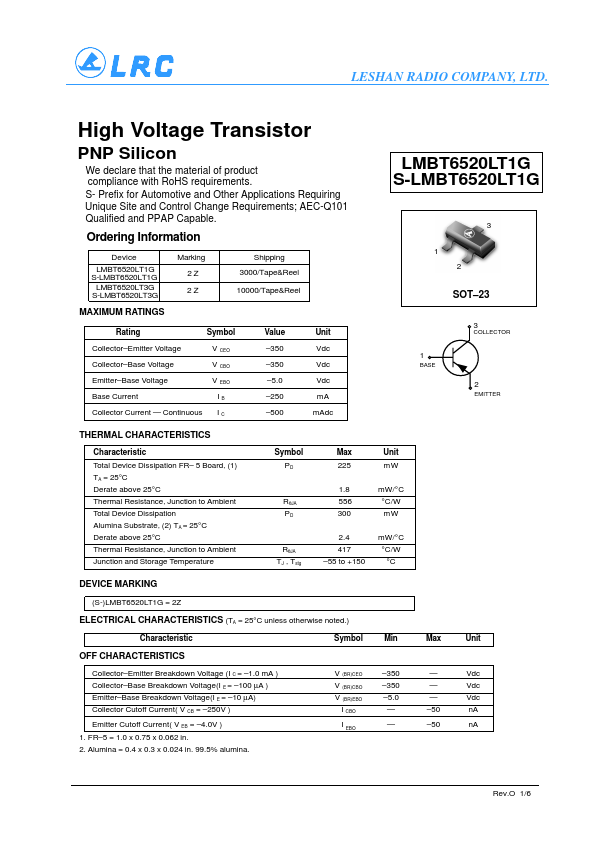 LMBT6520LT3G