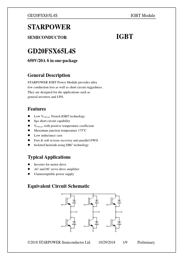 GD20FSX65L4S Datasheet Preview
