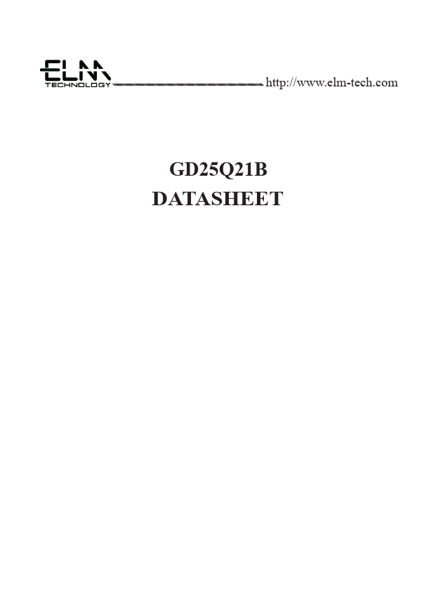 GD25Q21B datasheet page 1 preview