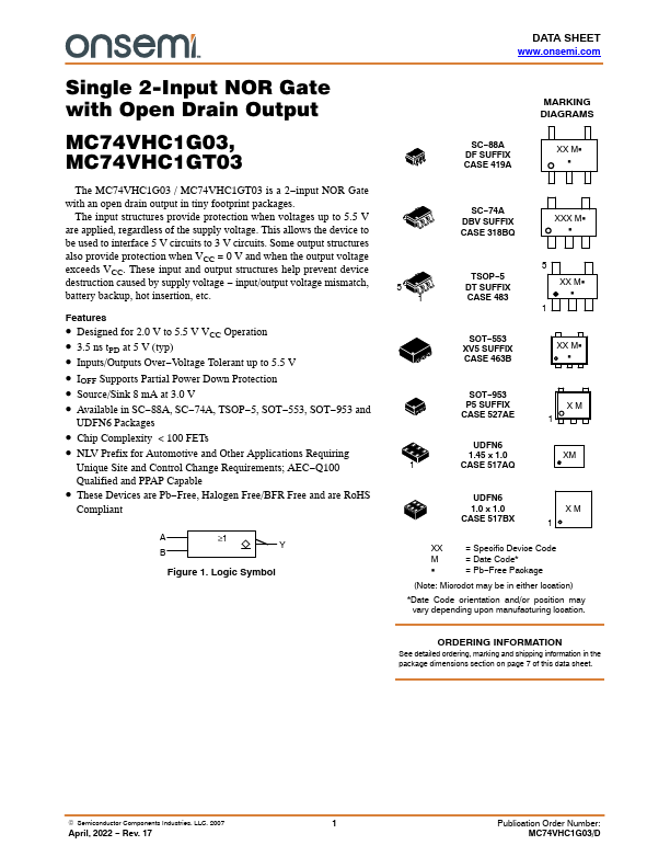 MC74VHC1G03