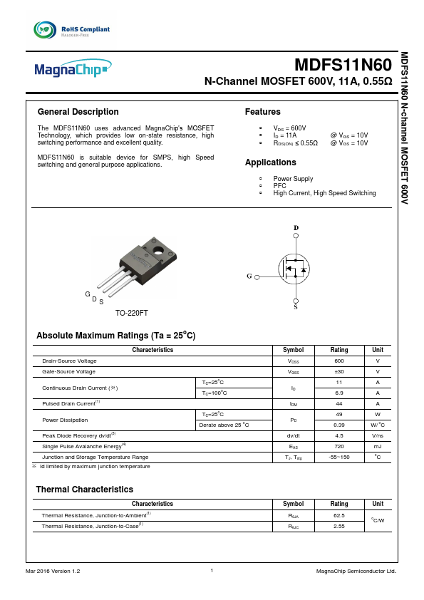 MDFS11N60