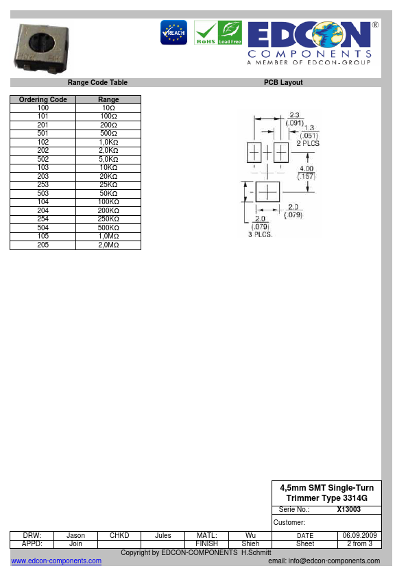 X13003