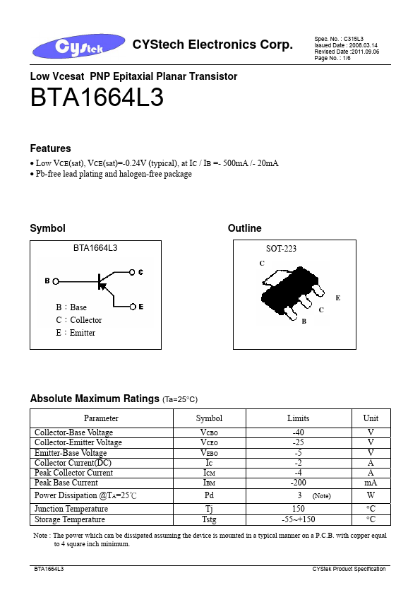 BTA1664L3