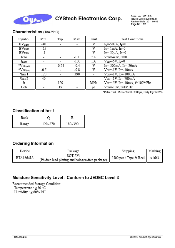 BTA1664L3