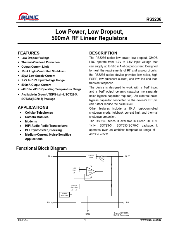 RS3236 Datasheet Preview