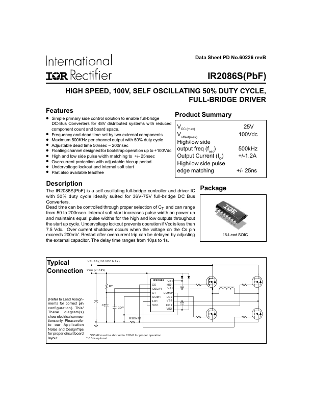 IR2086SPBF