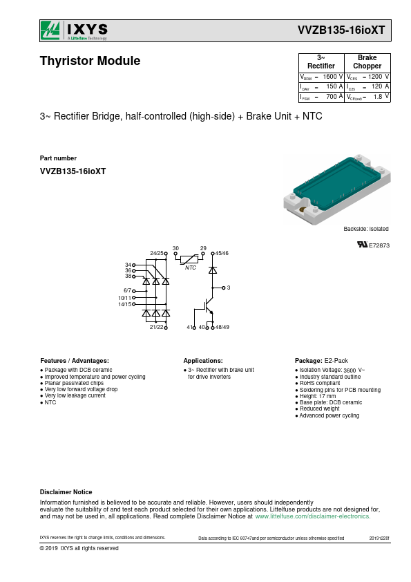 VVZB135-16IOXT Datasheet Preview
