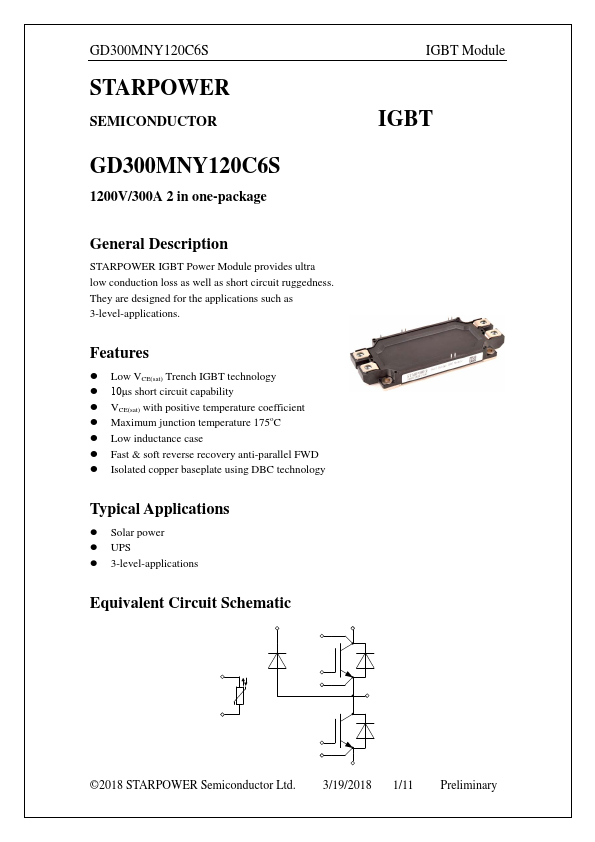 GD300MNY120C6S Datasheet Preview