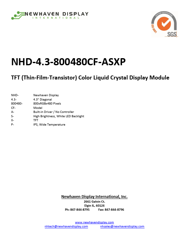 NHD-4.3-800480CF-ASXP