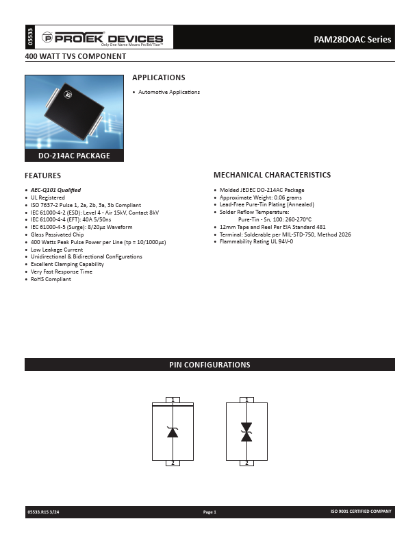 PAM28DOAC10A Datasheet Preview