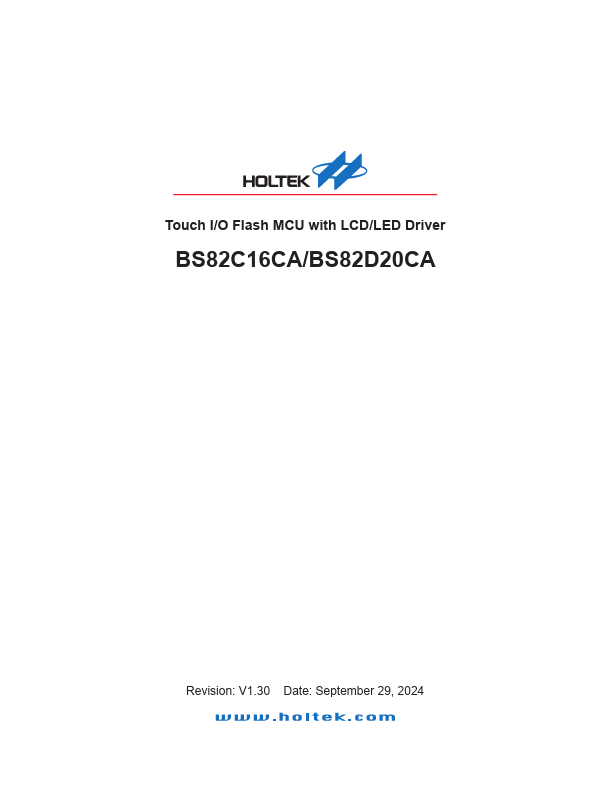 BS82C16CA Datasheet Preview