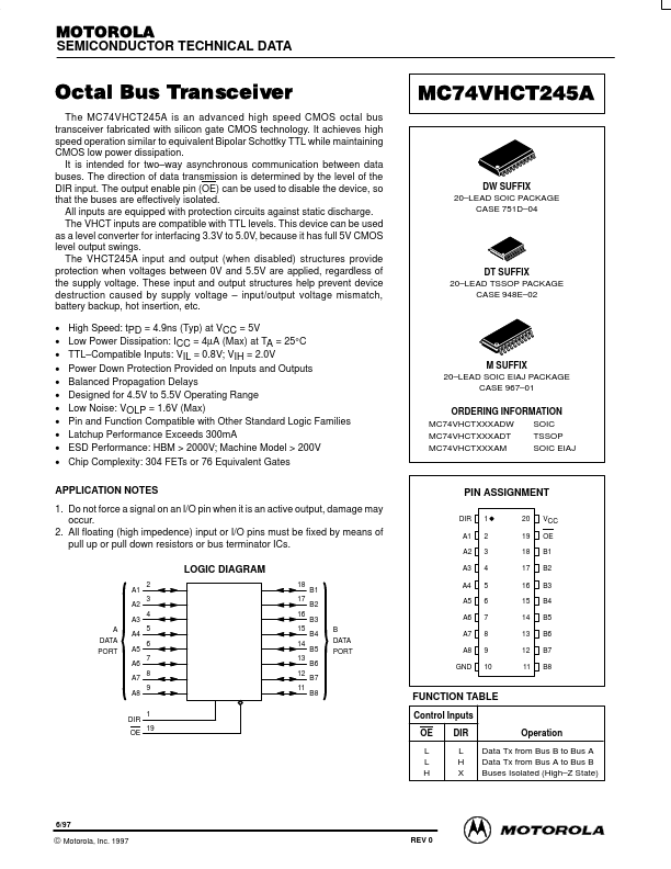 MC74VHCT245A