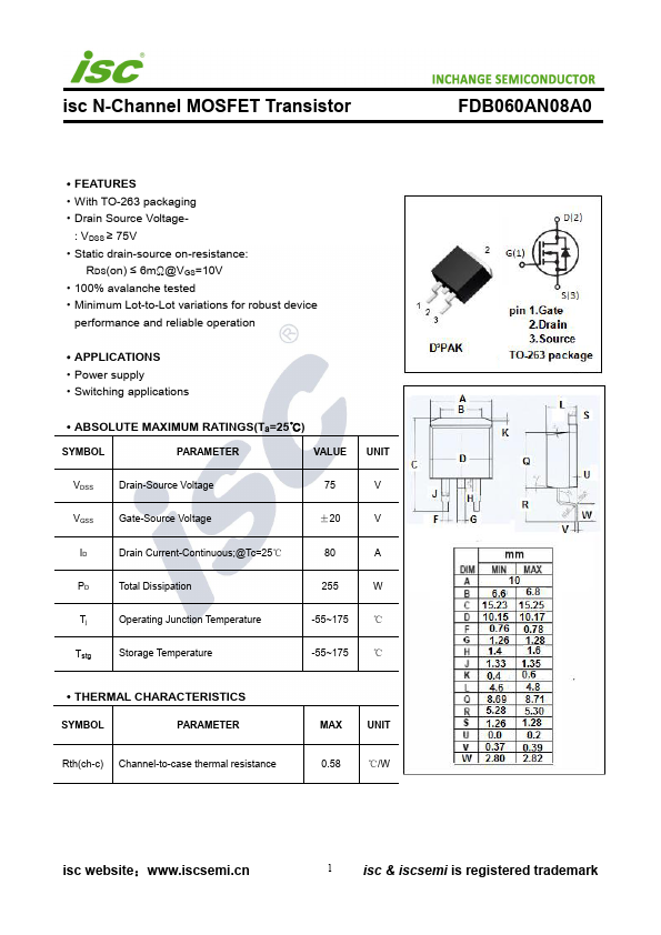 FDB060AN08A0