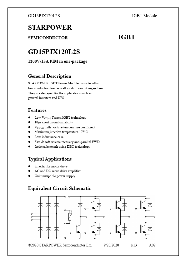 GD15PJX120L2S Datasheet Preview