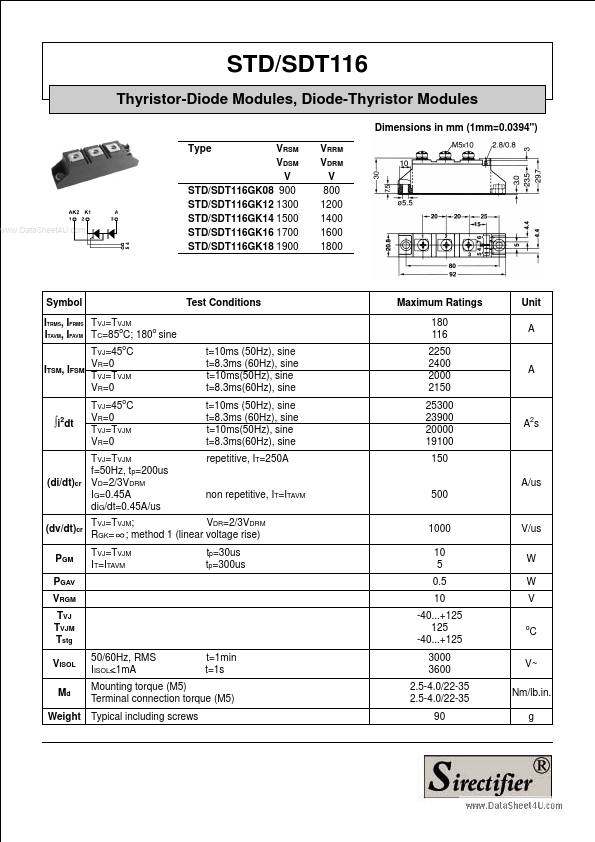 SDT116GKxx