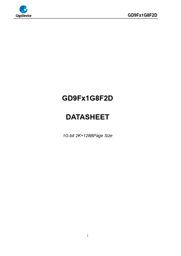 GD9FU1G8F2DLGI Datasheet Preview