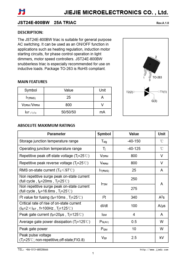 JST24E-800BW Datasheet Preview