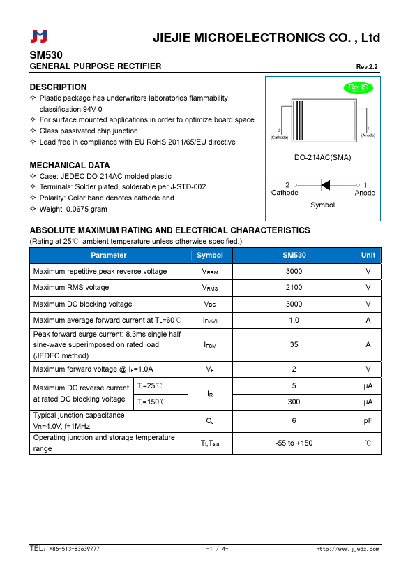 SM530 Datasheet Preview