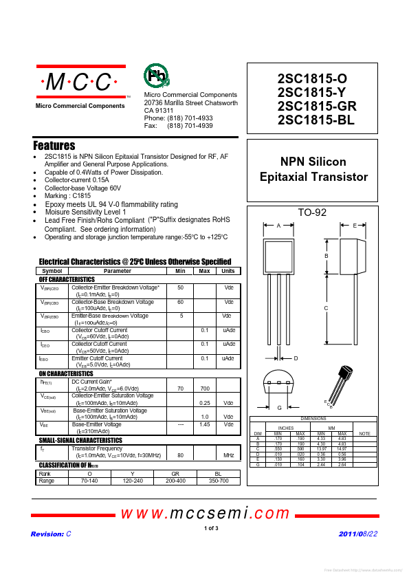 2SC1815-BL