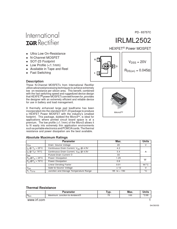 IRLML2502