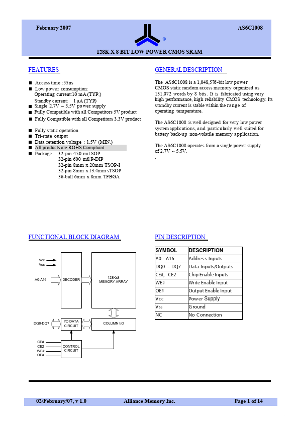 AS6C1008