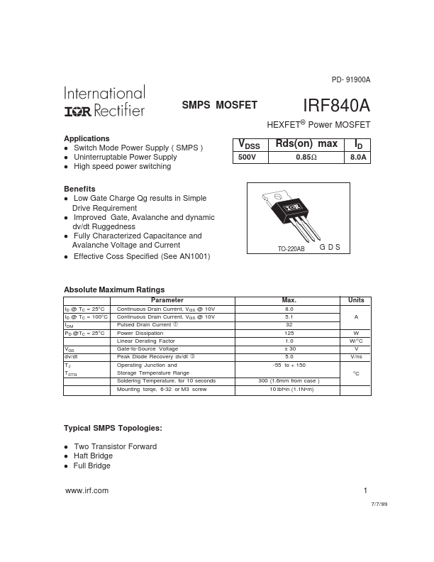 IRF840A