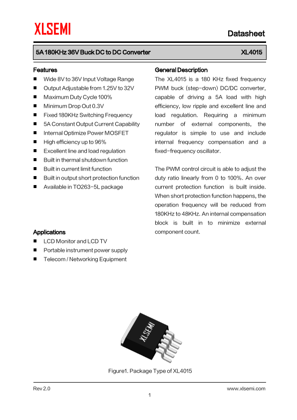 XL4015 Datasheet Preview