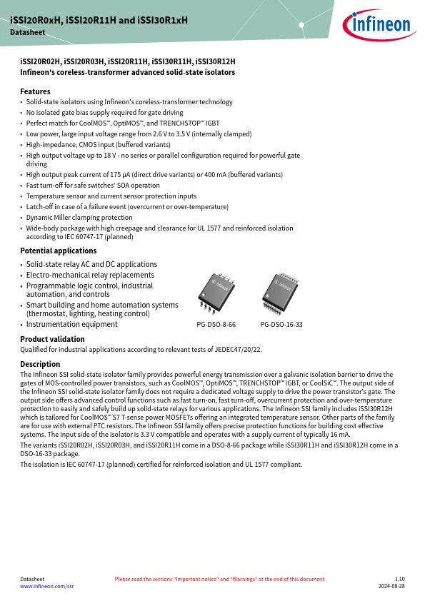 iSSI30R11H Datasheet Preview