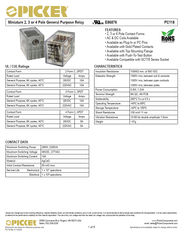 PC118 Datasheet Preview