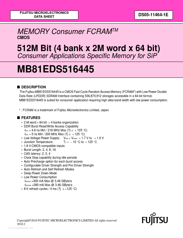 MB81EDS516445
