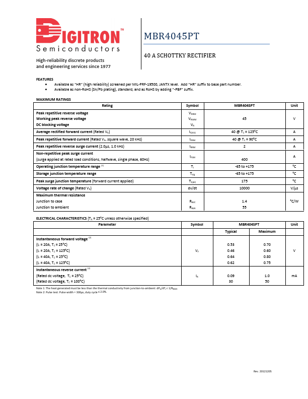 MBR4045PT