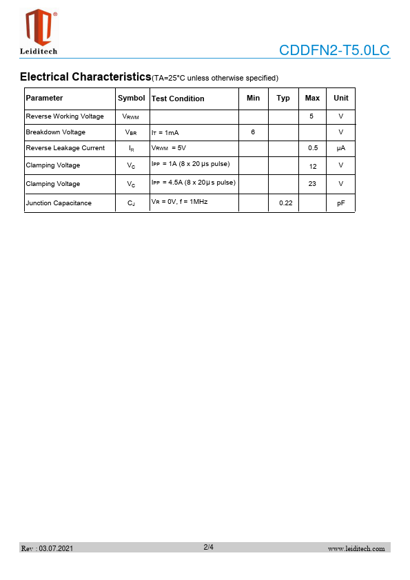 CDDFN2-T5.0LC