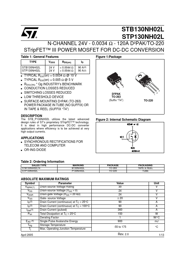 STB130NH02L