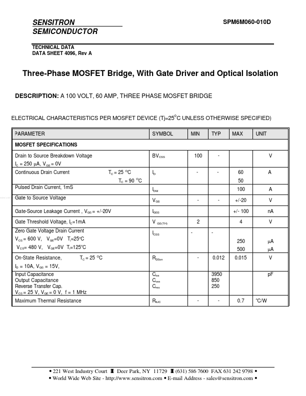 SPM6M060-010D