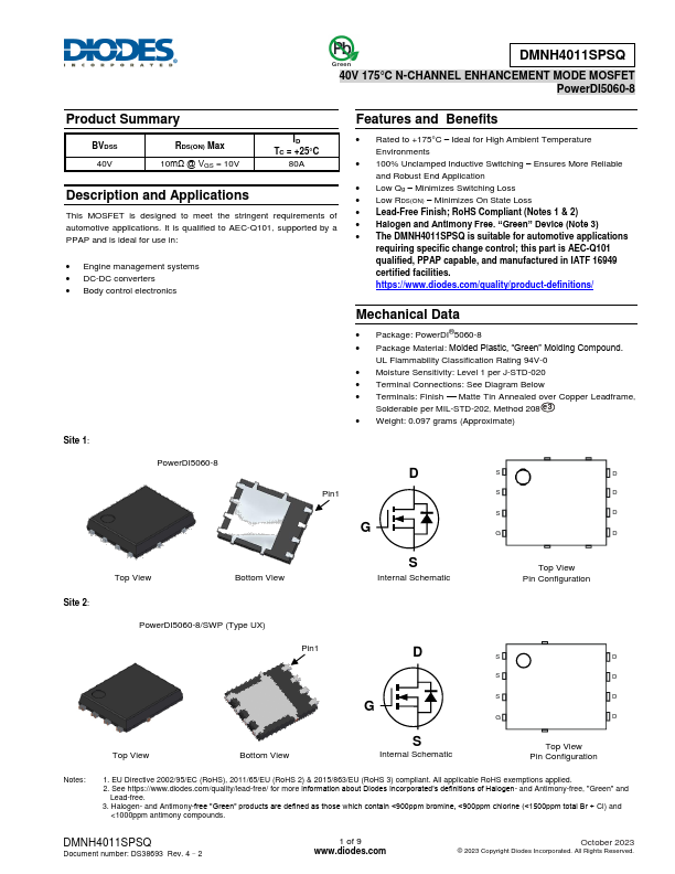 DMNH4011SPSQ