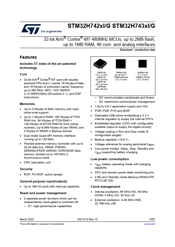 STM32H742VG