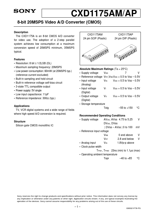 CXD1175AM