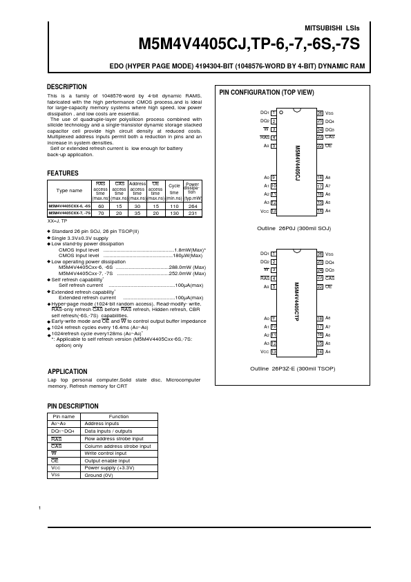 M5M4V4405CTP-6