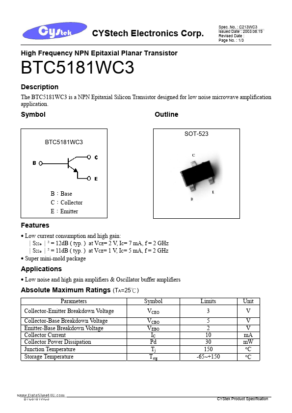 BTC5181WC3