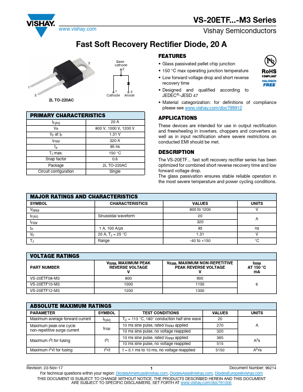 VS-20ETF08PbF