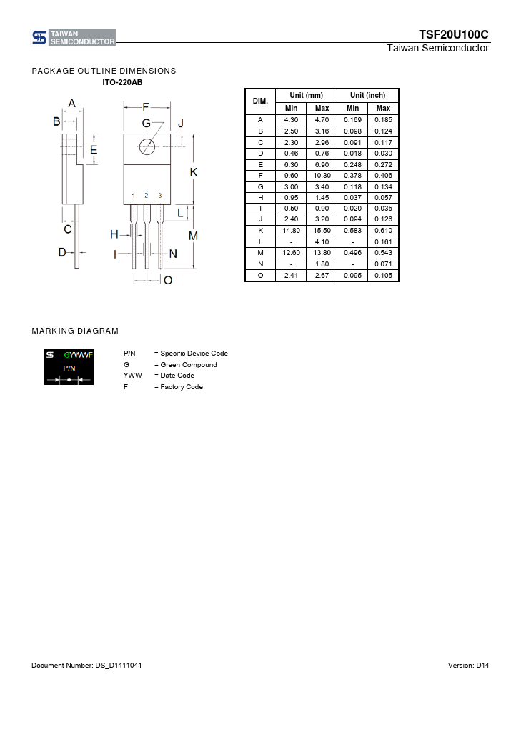 TSF20U100C