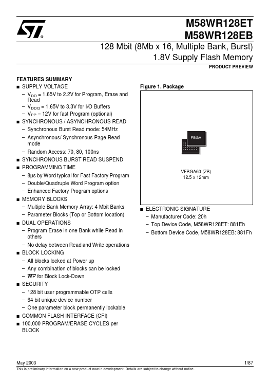 M58WR128EB