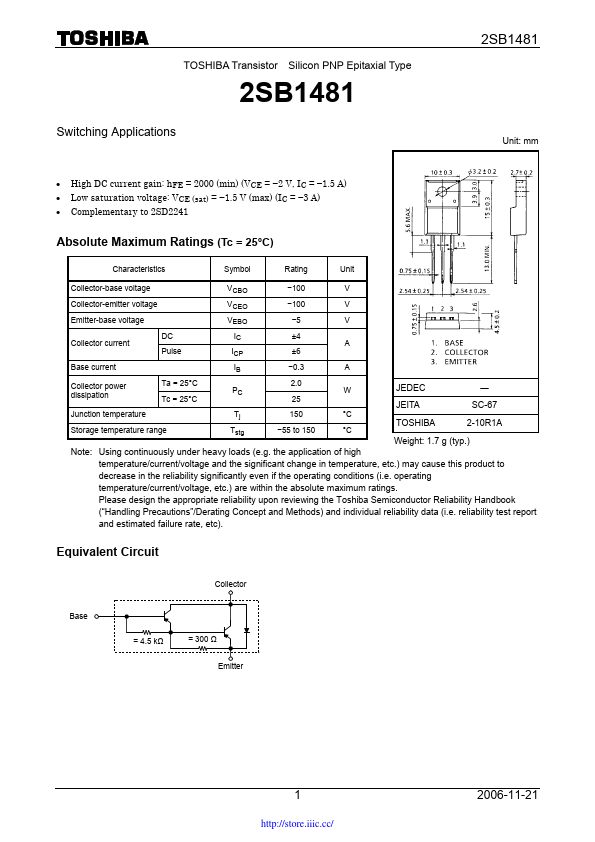 2SB1481