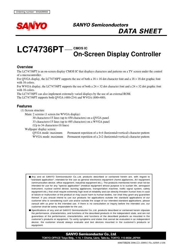 LC74736PT